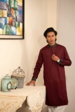Royal Maroon Panjabi - Image 4