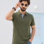 Premium Mens Polo T Shirt (Olive)