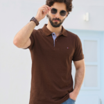Premium Mens Polo T Shirt(Brown)