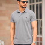 Premium Mens Polo T Shirt (Light Grey)